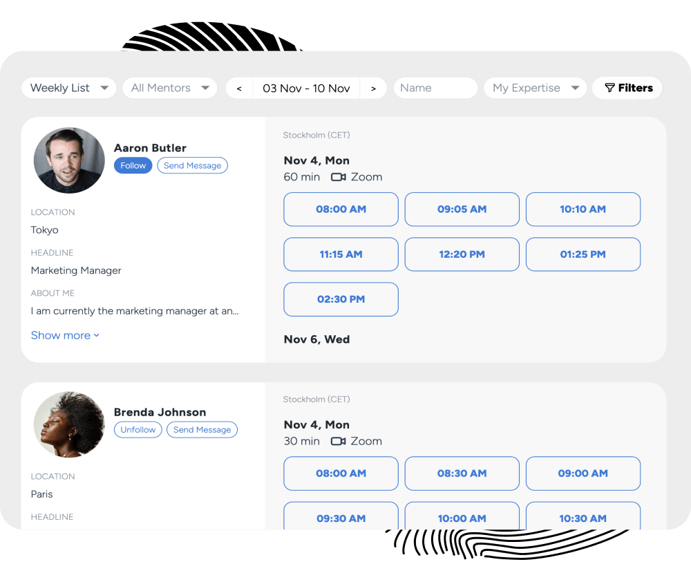 Mentoring Pool Model